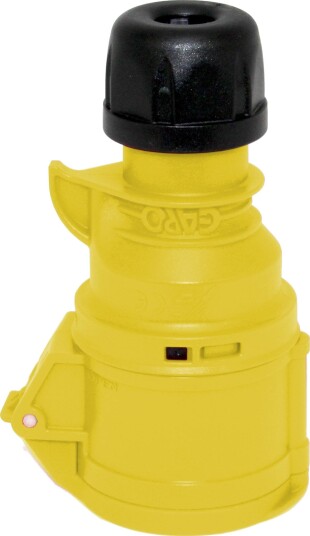 Garo S 432-4 S Skjøtekontakt IP44, 5-Polet, 32 A, Låseanordning 110 v, Gul, 4 H