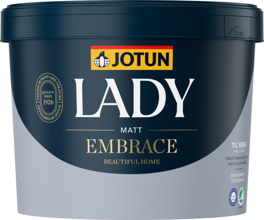 Jotun Interiørmaling Lady Embrace Hvit/A-Base 9l