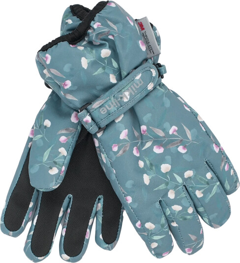 mikk-line Polyester Gloves Aop - Blue - 98/104