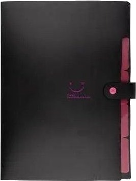 Beniamin A4 Plastmappe Med 5 Rom Svart Beniamin A4 Plastmappe Med 5 Rom Svart
