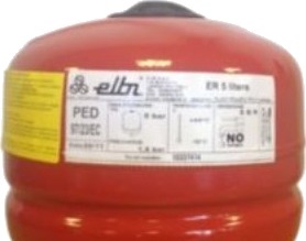 Elbi Trykekspansionsbeholder 5 L Fortryk 1,5 Bar Maks 8 Bar Øxh 205X215 Mm 3/4""