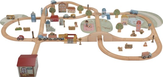Little Dutch Trainset 114 Pcs Multi/Patterned One Size