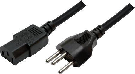 LogiLink Power Cord, Swiss-C13, black, 1,80m