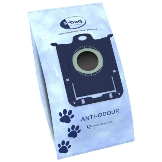 Original Støvsugerposer S-Bag Anti-Odour syntetfiber 4st. E203 Original Støvsugerposer S-Bag Anti-Odour syntetfiber 4st. E203