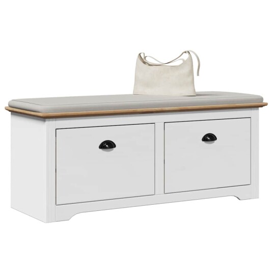  Gangbenk BODO hvit og brun 114x40x45 cm 8721158392763