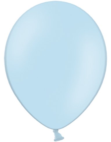 Partydeco 10 stk 30 cm Lys Blå Ballonger