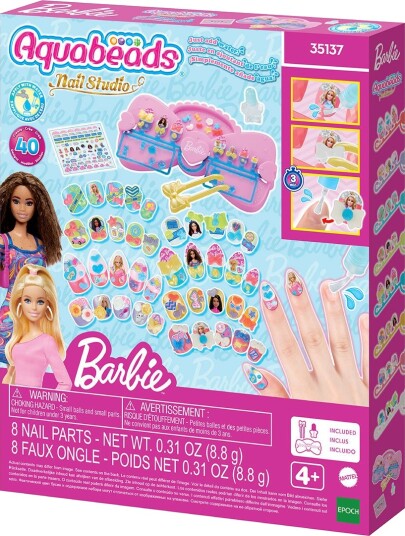 Aquabeads Barbie Nail Designer Kit Multi/patterned ONE SIZE Aquabeads Barbie Nail Designer Kit Multi/patterned ONE SIZE