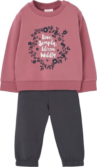 Boboli Set Fleece For Girl Bci ROSEWOOD 116