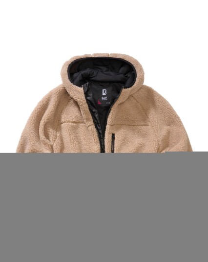 Brandit Teddy fleecejacka med huva för damer Beige Brandit Teddy fleecejacka med huva för damer Beige