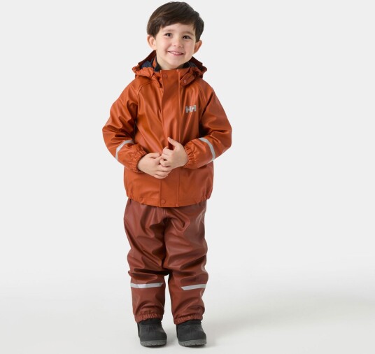 Helly Hansen Barn Bergen Fleece foret Regnsett 2.0 Rød 86