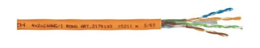 Lapp 2170186 Strømkabel Cat 6 U/Utp 4 X 2 X 0.2 Mm² Elfenben 100 M