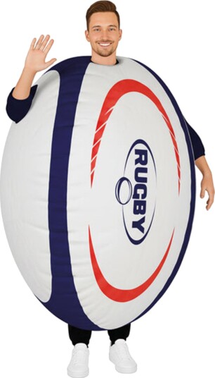 Original Cup Oppblåsbar Rugbyball Kostyme One size COS-RUGBY Original Cup Oppblåsbar Rugbyball Kostyme One size COS-RUGBY