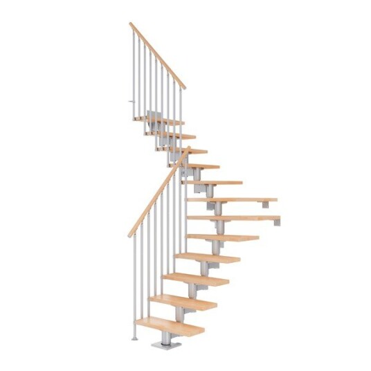 Dolle Cork Bøk L trapp Pearl Grey Classic III Gelender 14T