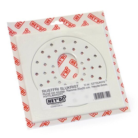 Hey'di Slukrist M Uthugg 20x20 Hvit H 6mm