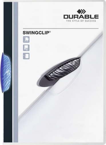 Durable Swingclip Blå Plast 30 Ark A4 Durable Swingclip Blå Plast 30 Ark A4