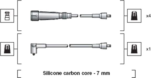 Tennplugg kabelsett MAGNETI MARELLI 941318111129