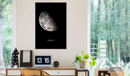 Tavle Moon 1 Part Vertical 60X90 Artgeist sp. z o. o.