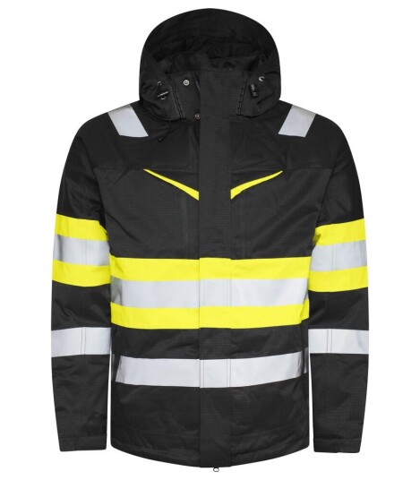 ProJob 6454 Funksjonsjakke En Iso 20471 Klasse 1 Black/Yellow XS
