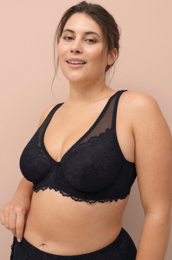Ellos Plus Collection Spile BH Leilani Svart
