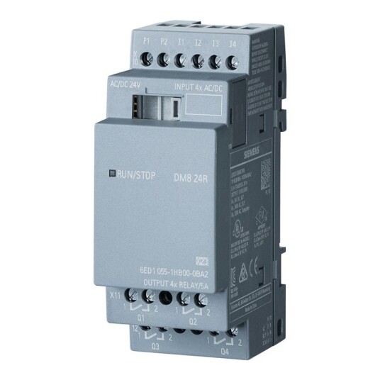 Siemens Utvidelsesmodul LOGO! 8 DM8 24R Siemens Utvidelsesmodul LOGO! 8 DM8 24R