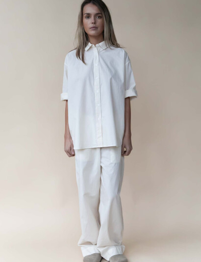 STUDIO FEDER Cecilia Shirt - Cream - XS