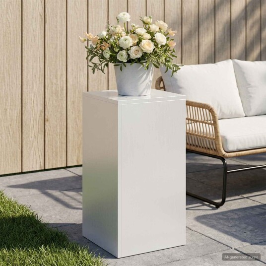 vidaXL Planteholder Hvit 30 x 30 x 60 cm Stål