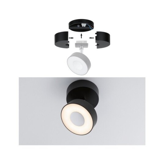 Paulmann Base Spotlight På Skinne Led Sort Paulmann Base Spotlight På Skinne Led Sort