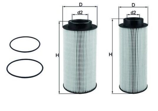 Drivstoffilter MAHLE ORIGINAL KX 439KIT