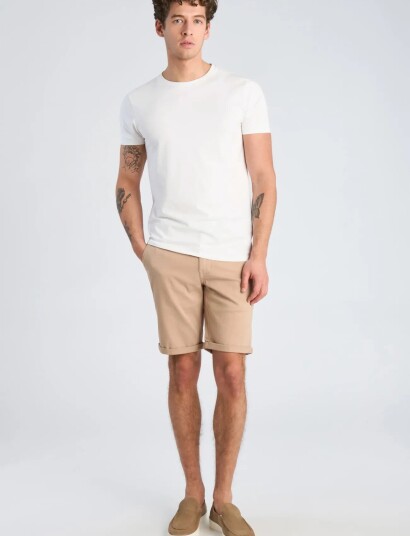 Shine Original Superflex Chino Shorts W?. Belt Beige S