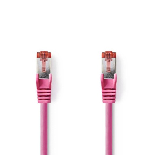 Nedis CAT6 Nettverkskabel | RJ45 Han | RJ45 Han | S/FTP | 7.50 m | Rund | LSZH | Rosa | Plastpose