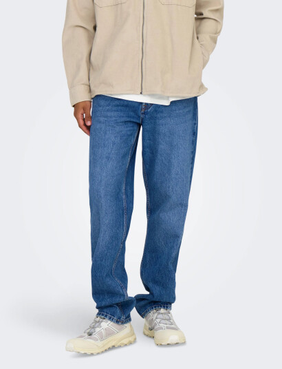 ONLY & SONS Onsedge Straight Bromo 0017 Dot Dnm Noos - Blue - 29 x 32