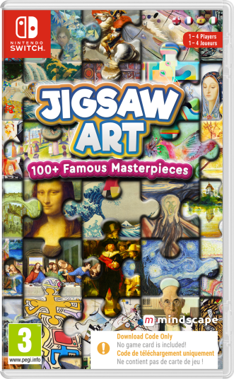 Jigsaw Art: 100+ Famous Masterpieces (Code in a Box) (Switch)