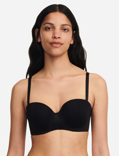 CHANTELLE Essentiall Bandeau T-Shirt Bra - Black - E x 75