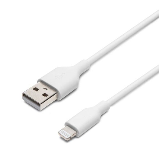 Linocell Lightning-kabel Hvit 0,5 m