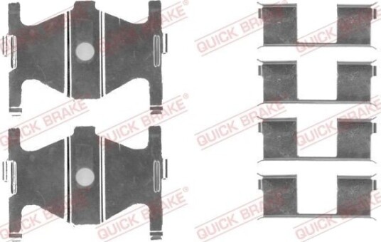 QUICK BRAKE 109-1754 Monteringssett, bremseklosser