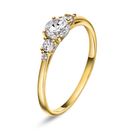 Pan Jewelry Ring i sølv med zirkonia størrelse Ring i sølv med zirkonia 56