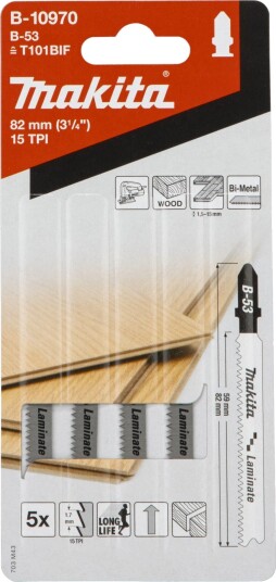 Makita B-10970 Stikksagblad 82mm - 5 Stk.