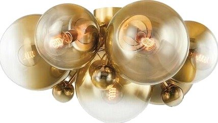 Hudson Valley Lighting Kyoto plafond vintage messing 427 07 VPB CE