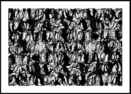 Abstract Ink Swirls Black 2 Plakat / 40x50cm Abstract Ink Swirls Black 2 Plakat / 40x50cm