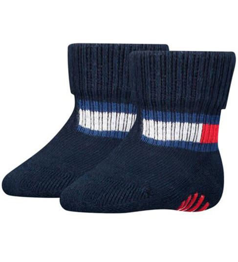 Tommy Hilfiger Sokker m. Anti Skli 2 pack Baby Flagg Tommy 19/22 Sokker Blå 19 22