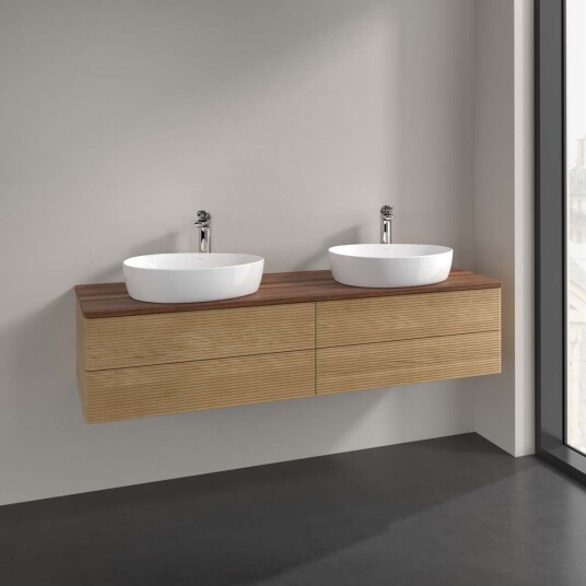 Villeroy & Boch  Antao Servantskap med 4 skuffer 160x50x36 cm u/lys Eik/Valnøtt