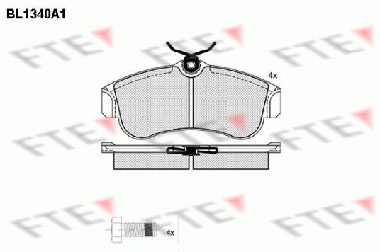 Bremseklosser FTE 9010130 Bremseklosser FTE 9010130