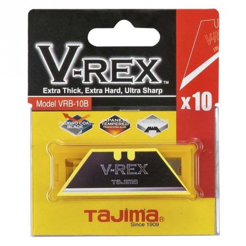 Tajima V-REX 10-pakning Ekstra Tykk Knivblad for Håndverktøy Tajima V-REX 10-pakning Ekstra Tykk Knivblad for Håndverktøy
