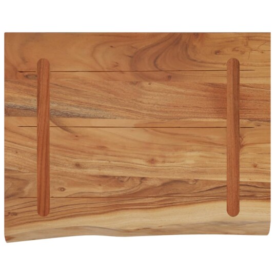 Vegghylle 40x30x3,8 cm rektangulær heltre akasie naturlig kant 8721012090095