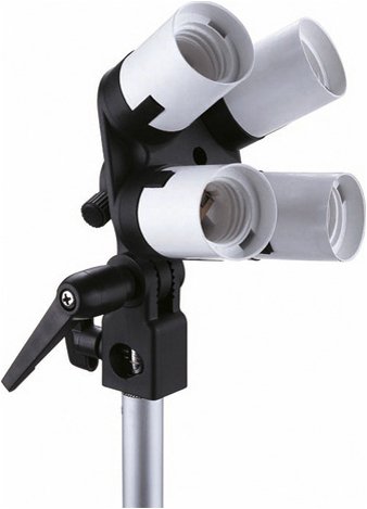 Lampeholder med 4 sokler - Justerbar