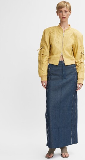 Gestuz Rockiegz Hw Long Skirt Navy 32