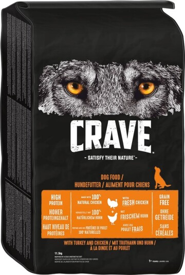 Crave Tørrfôr Adult Dog & Chicken Turkey 11.5 kg