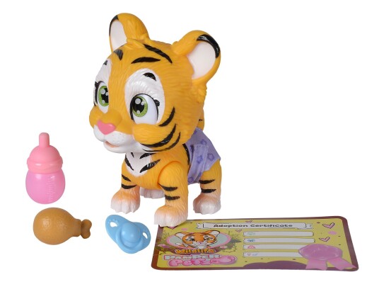 Pamper Petz Interaktiv Tiger 15cm med Fargeendringsfunksjon
