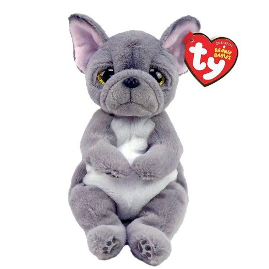 Ty Beanie Wilfred Hund Kosedyr Grå 15 Cm Fra 3 År