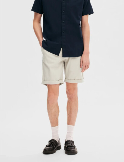 Selected Slhslim-Luton Flex Shorts Noos - Beige - XXL